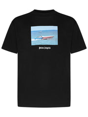 Palm Angels T-Shirt PMAA001S23JER003 - SanShopLuxury - 2023, Abbigliamento, Autunno/Inverno, Continuativo, Idoneo, L, M, Nero, Outlet, Palm Angels, Primavera/Estate, S, SS23, T-Shirt, Uomo, XL