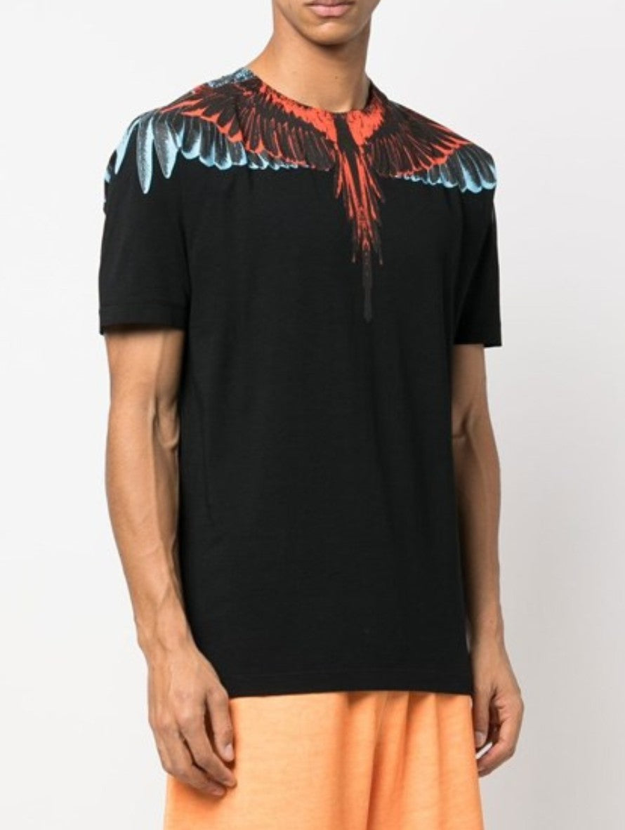 Marcelo Burlon T-Shirt CMAA018S23JER001 - SanShopLuxury - 2023, Abbigliamento, Bianco, L, M, Marcelo Burlon, Nero, Nero-Rosso, Outlet, Primavera/Estate, S, SS23, T-Shirt, Uomo, XL, XXL