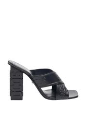 Gcds Sandali SS22W710103 02 - SanShopLuxury - 100, 2022, 36, 37, 38, 39, Calzature, Donna, Fascia, Gcds, Nero, Outlet, Primavera/Estate, Sandali, SS22, Tacco a blocco