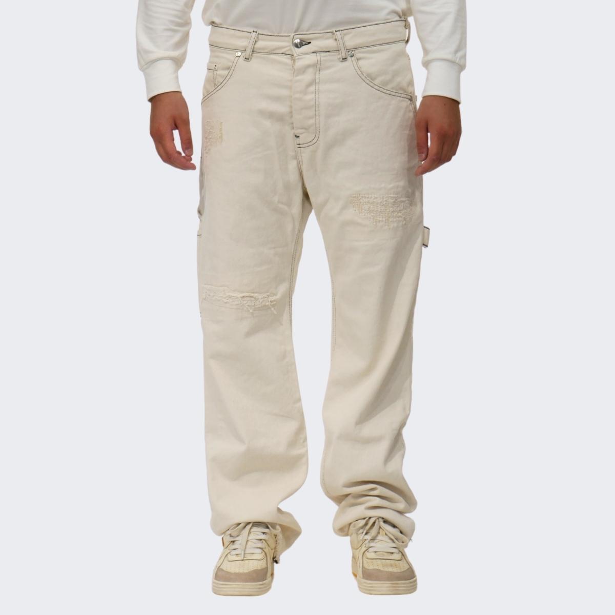 Gavensemble Jeans JEANS350 - SanShopLuxury - 2023, 50, 52, Abbigliamento, Bianco, Cargo, Gavensemble, Jeans, Outlet, Panna, Primavera/Estate, SS23, Uomo