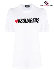 Dsquared2 T-Shirt S75GD0180/S21600100 - SanShopLuxury - -50%, 2021, Abbigliamento, Autunno/Inverno, Bianco, Continuativo, Donna, Dsquared2, M, Outlet, Primavera/Estate, SS21, T-Shirt, Ultimo, XL