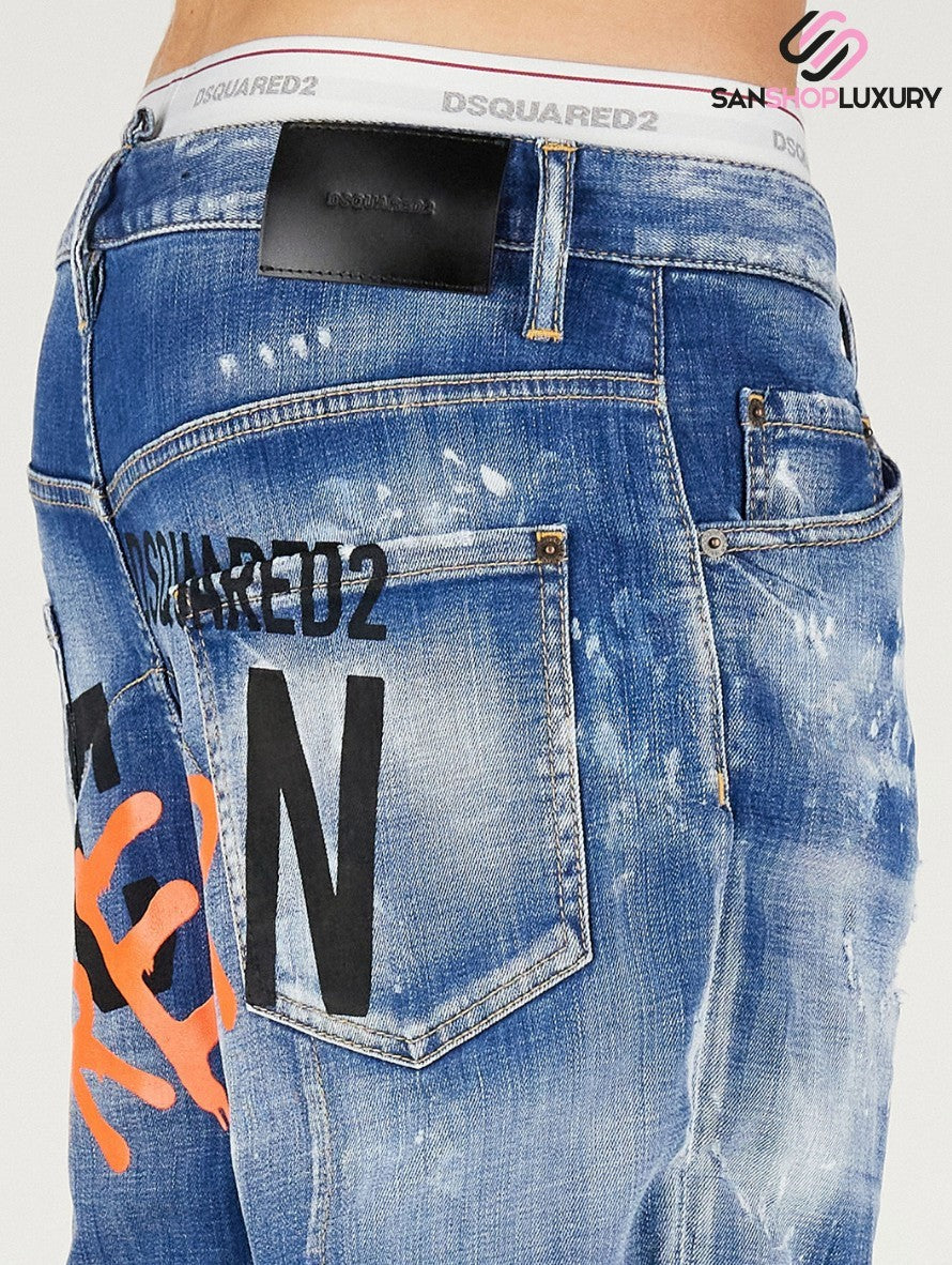Dsquared2 Jeans S79LA0044 S30342 470 - SanShopLuxury - 2022, 46, 48, 50, 54, Abbigliamento, Autunno/Inverno, Blu, Continuativo, Dsquared2, Idoneo, Jeans, Outlet, Primavera/Estate, SS22, Ultimo, Uomo