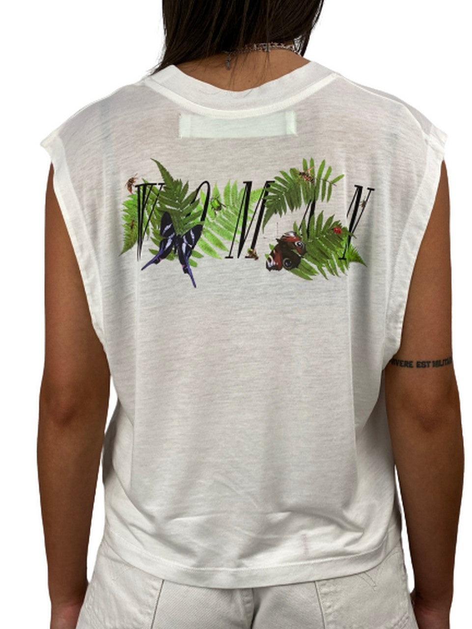 Off-White T-Shirt OWAC009R18404006 0188 - SanShopLuxury - -50%, 2018, Abbigliamento, Bianco, Donna, Off-White, Outlet, Primavera/Estate, S, SS18, T-Shirt, Ultimo