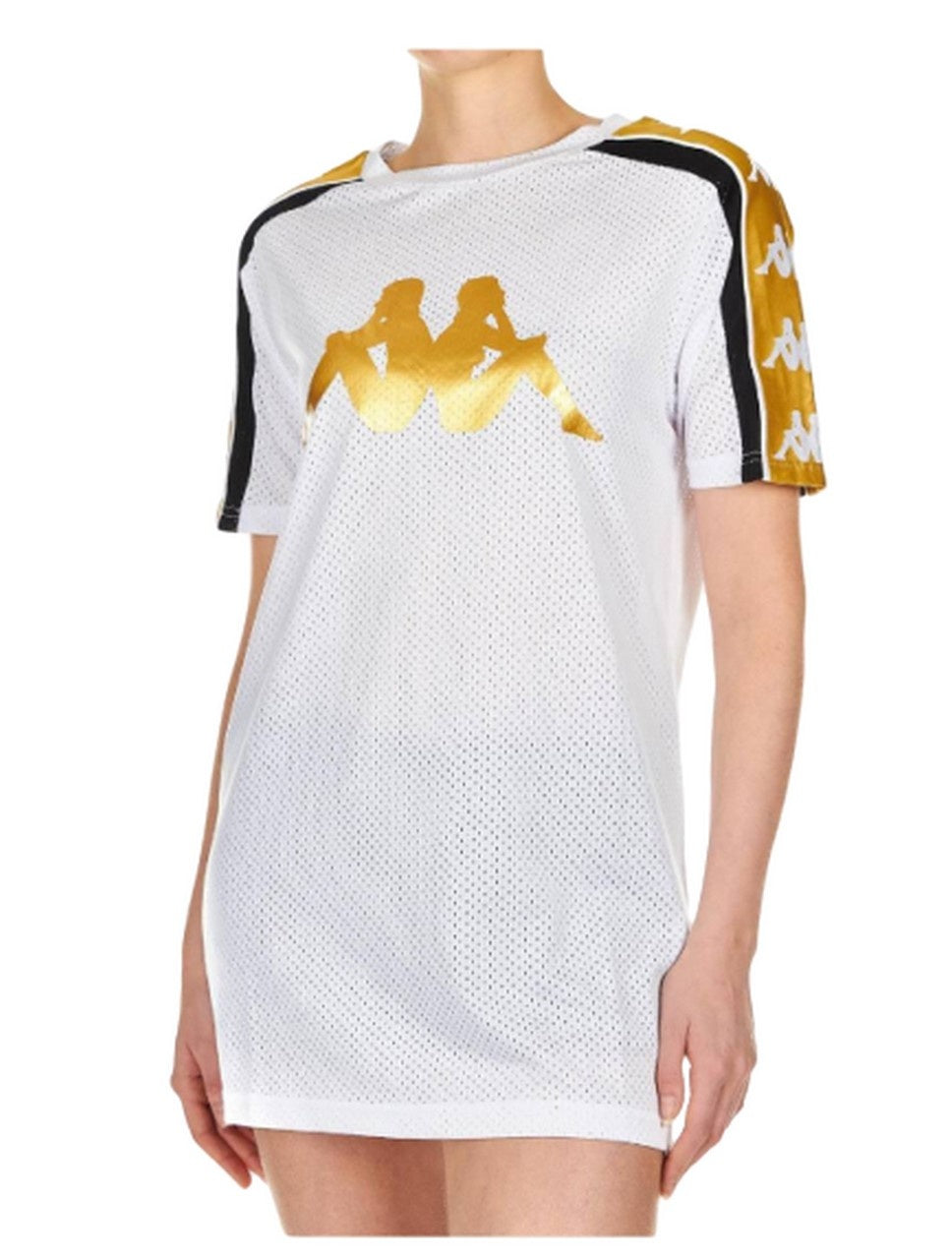 Kappa T-Shirt 304I700 913 - SanShopLuxury - -50%, 2019, Abbigliamento, Bianco, Donna, Kappa, M, Outlet, Primavera/Estate, S, SS19, T-Shirt, XS
