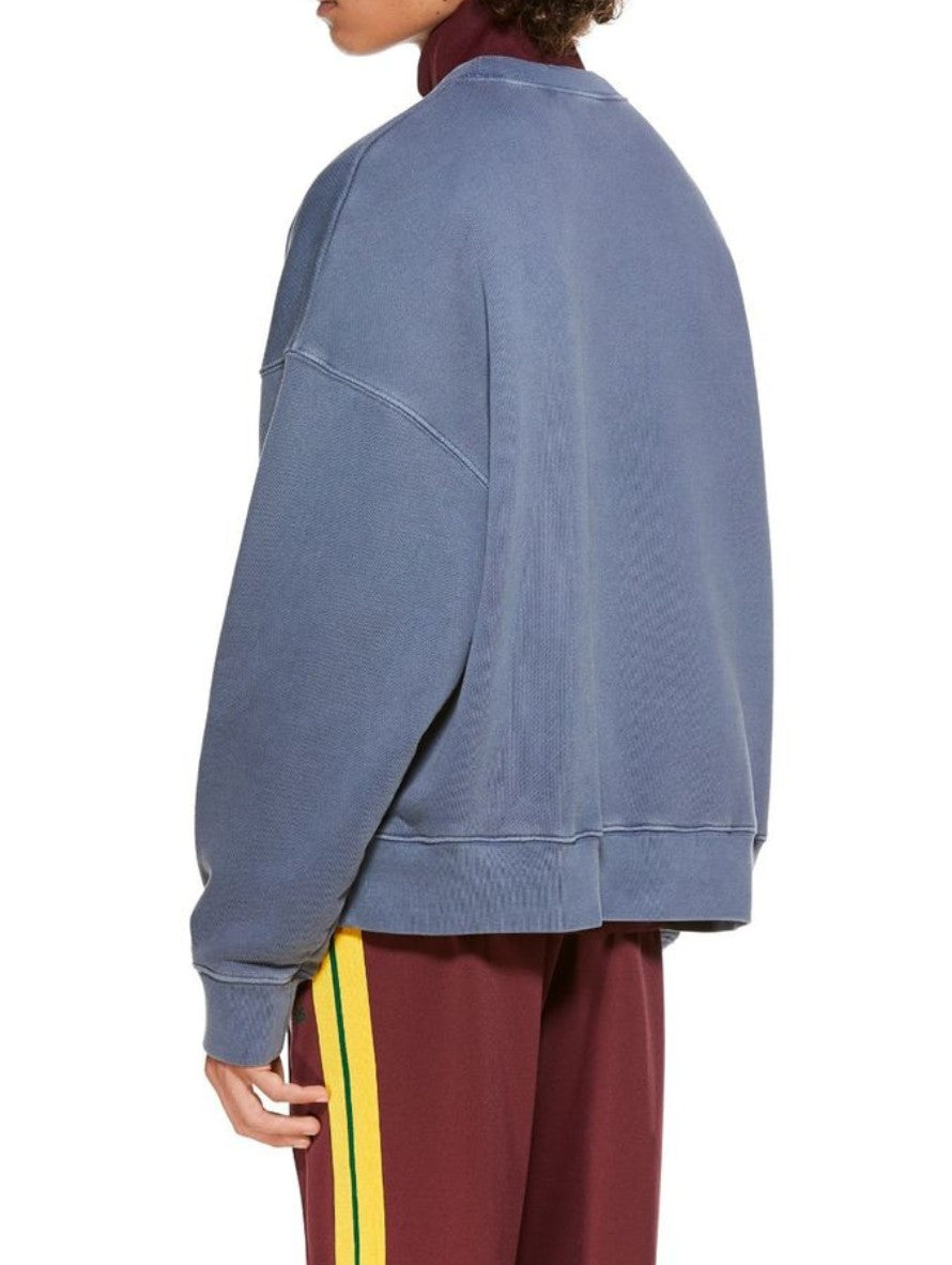 Palm Angels Felpa PMBA026R21FLE0064625 - SanShopLuxury - -50%, 2021, Abbigliamento, Autunno/Inverno, Blu, Continuativo, Felpa, Girocollo, L, M, Outlet, Palm Angels, Primavera/Estate, S, SS21, Uomo, XL, XS