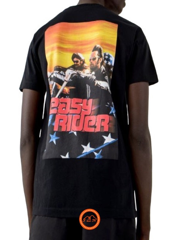 Marcelo Burlon T-Shirt CMAA018S20JER005 - SanShopLuxury - -50%, 2020, Abbigliamento, Autunno/Inverno, Continuativo, Marcelo Burlon, Nero, Outlet, Primavera/Estate, S, SS20, T-Shirt, Uomo, XS