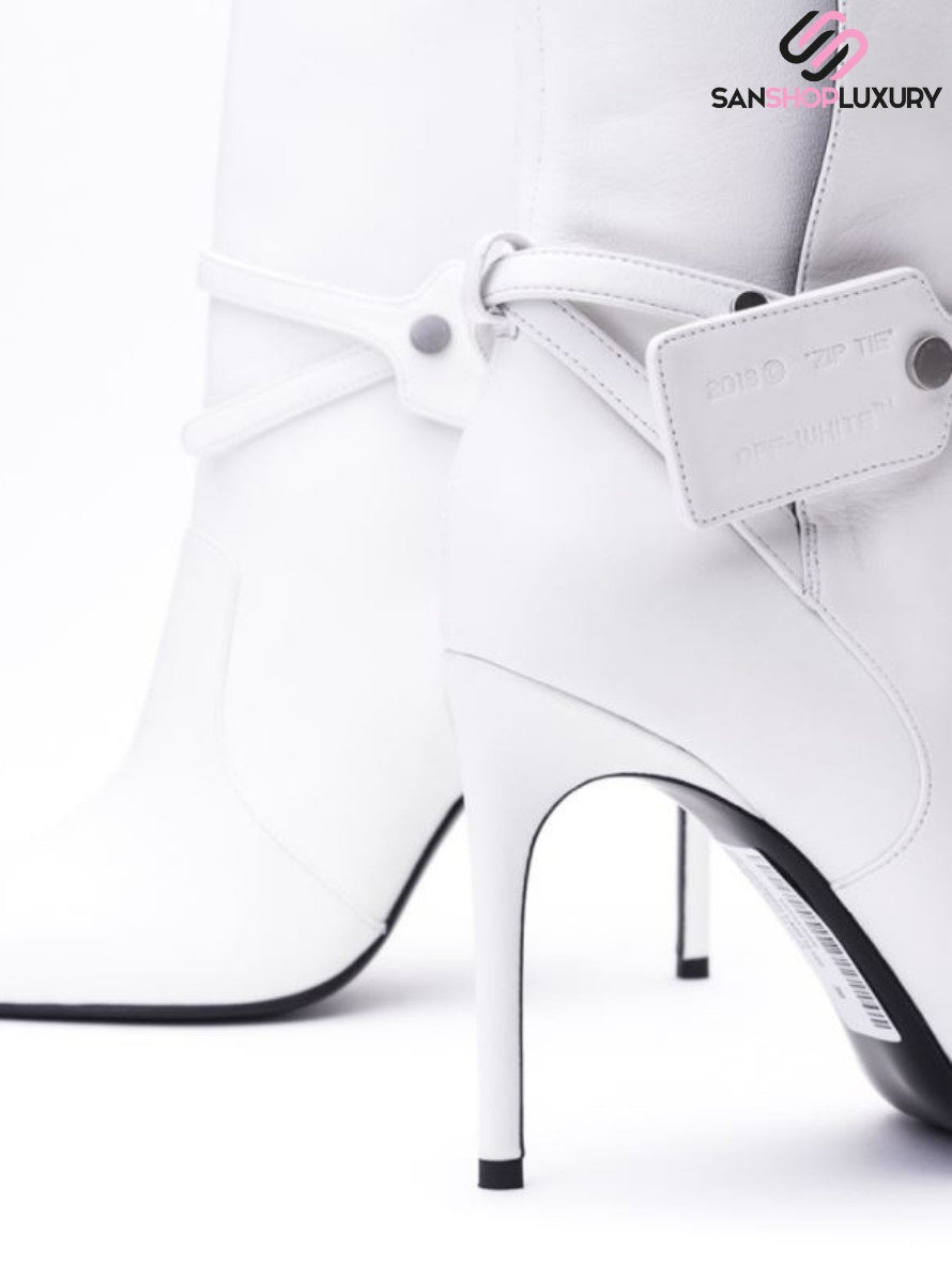 Off-White Stivaletti OWIA233S20LEA001 0100 - SanShopLuxury - -50%, 2020, 38, 39, Bianco, Calzature, Donna, Off-White, Outlet, Primavera/Estate, SS20, Stivaletti