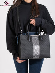 Michael Kors Borsa Da Spalla 30F7SM9T7V 1 - SanShopLuxury - -50%, 2018, Autunno/Inverno, Borsa Da Spalla, Continuativo, Donna, FW18, Michael Kors, Nero, Outlet, Primavera/Estate, Tracolla, Unica, Valigeria