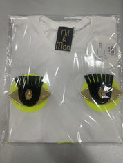 Nil & Mon T-Shirt YELLOW DOTS - SanShopLuxury - -70%, 2016, Abbigliamento, Bianco, Donna, Nil & Mon, Outlet, Primavera/Estate, S, SS16, T-Shirt, XS