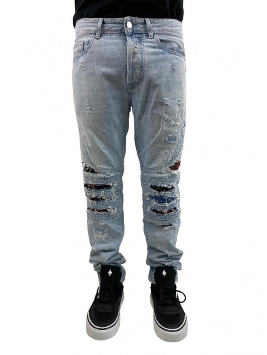 Marcelo Burlon Jeans CMYA004S18701173 - SanShopLuxury - -50%, 2018, 45, Abbigliamento, Blu, Jeans, Marcelo Burlon, Outlet, Primavera/Estate, SS18, Ultimo, Uomo