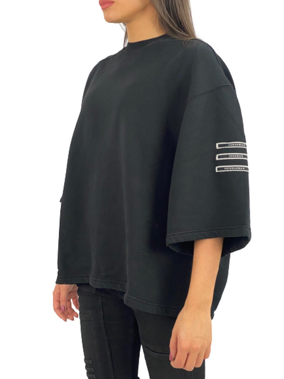 Rick Owens Drkshdw Felpa DS18S3230/FER3 - SanShopLuxury - -50%, 2018, Abbigliamento, Bianco, Donna, Felpa, L, M, Nero, Outlet, Primavera/Estate, Rick Owens Drkshdw, S, SS18