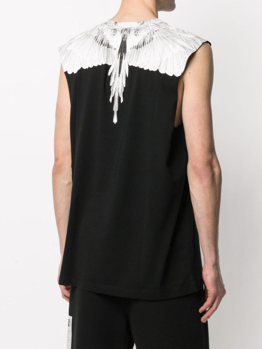 Marcelo Burlon T-Shirt Canotta CMAC021R21JER002 - SanShopLuxury - -50%, 2021, Abbigliamento, L, M, Marcelo Burlon, Nero, Nero-Bianco, Nero-Blu, Outlet, Primavera/Estate, S, SS21, T-Shirt Canotta, Uomo, XL, XXL