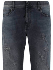 Off-White Jeans OMYA074R21DEN0030701 - SanShopLuxury - -50%, 2021, 45, 47, 48, Abbigliamento, Autunno/Inverno, Continuativo, Jeans, Nero, Off-White, Outlet, Primavera/Estate, SS21, Ultimo, Uomo