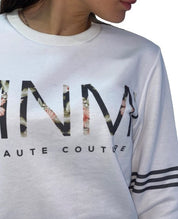 Minimal Felpa D0114 BIANCO - SanShopLuxury - -70%, 2016, Abbigliamento, Bianco, Donna, Felpa, Girocollo, Minimal, Outlet, Primavera/Estate, SS16, XS