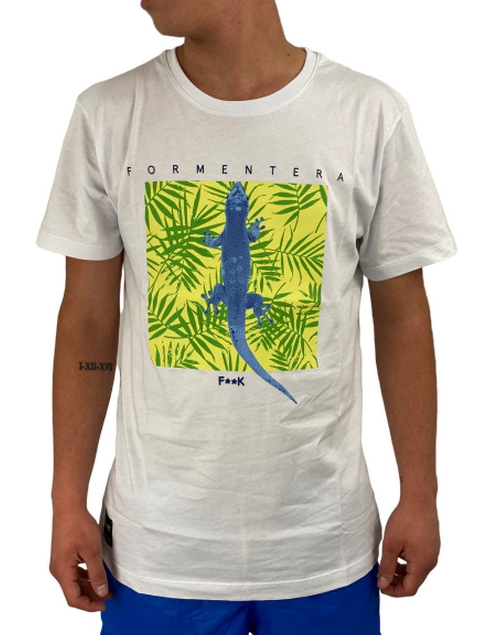 F**K T-Shirt FK18-1623U - SanShopLuxury - -50%, 2018, Abbigliamento, Beachwear, Bianco, F**K, L, Outlet, Primavera/Estate, SS18, T-Shirt, Uomo, XL