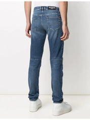 Balmain Jeans VH1MH005031D/6AA - SanShopLuxury - -50%, 2021, 46, 48, 52, Abbigliamento, Autunno/Inverno, Balmain, Blu, Continuativo, Jeans, Outlet, Primavera/Estate, SS21, Uomo