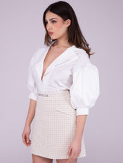 Marc Ellis Camicie ME019 - SanShopLuxury - 2023, 38, 40, Abbigliamento, Bianco, Camicie, Donna, Marc Ellis, Outlet, Primavera/Estate, SS23, Ultimo