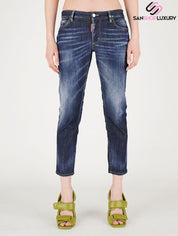 Dsquared2 Jeans S75LB0609 S30685 470 - SanShopLuxury - 2022, 40, 42, 44, Abbigliamento, Autunno/Inverno, Blu, Continuativo, Donna, Dsquared2, Idoneo, Jeans, Outlet, Primavera/Estate, SS22