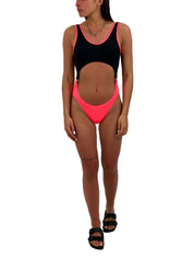 F**K Costume FK18-B3E485 - SanShopLuxury - -50%, 2018, Abbigliamento, Beachwear, Costume, Donna, F**K, Intero, L, M, Nero, Nero-Corallo, Outlet, Primavera/Estate, SS18, Ultimo