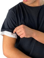 404 Not Found T-Shirt BB420 - SanShopLuxury - -50%, 2018, 404 Not Found, Abbigliamento, Bianco, L, M, Marrone, Nero, Nero-Bianco, Nero-Bordeaux, Nero-Marrone, Nero-Verde, Outlet, Primavera/Estate, Rosso, S, SS18, T-Shirt, Uomo, Verde, XL