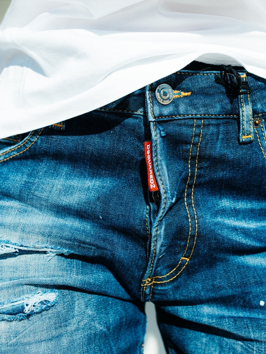 Dsquared2 Jeans S75LB0583 S3078 470 - SanShopLuxury - 2022, 38, 40, 44, Abbigliamento, Autunno/Inverno, Blu, Continuativo, Donna, Dsquared2, Idoneo, Jeans, Outlet, Primavera/Estate, SS22