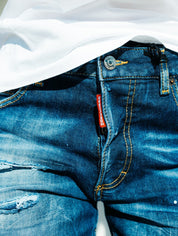 Dsquared2 Jeans S75LB0583 S3078 470 - SanShopLuxury - 2022, 38, 40, 44, Abbigliamento, Autunno/Inverno, Blu, Continuativo, Donna, Dsquared2, Idoneo, Jeans, Outlet, Primavera/Estate, SS22