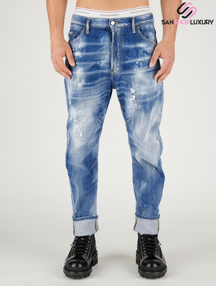 Dsquared2 Jeans S79LA0044 S30342 470 - SanShopLuxury - 2022, 46, 48, 50, 54, Abbigliamento, Autunno/Inverno, Blu, Continuativo, Dsquared2, Idoneo, Jeans, Outlet, Primavera/Estate, SS22, Ultimo, Uomo
