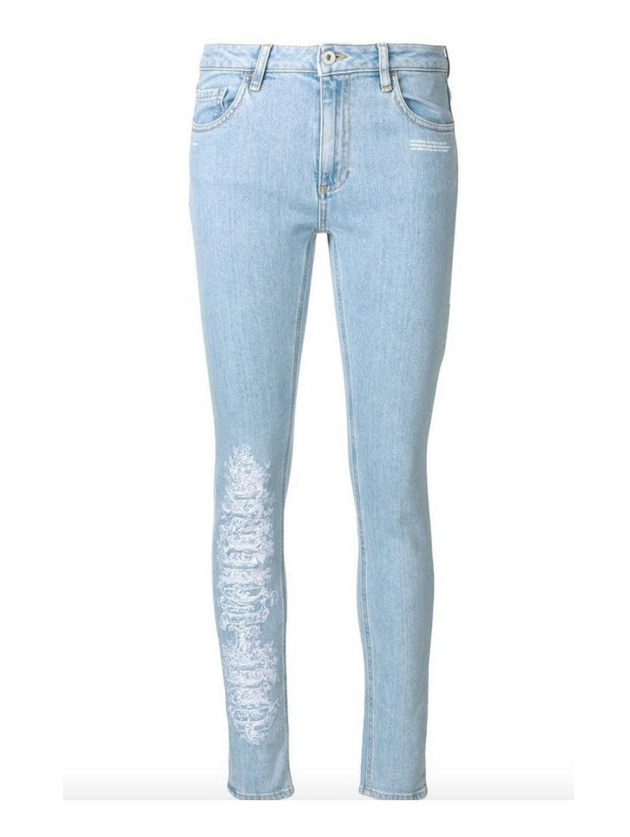 Off-White Jeans OWYA003S18956130/7101 - SanShopLuxury - -50%, 2018, 43, 44, 45, Abbigliamento, Autunno/Inverno, Azzurro, Blu, Continuativo, Donna, Jeans, Off-White, Outlet, Primavera/Estate, SS18