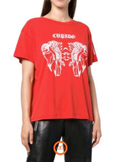 Marcelo Burlon T-Shirt CWAA030E18047115 2001 - SanShopLuxury - -50%, 2018, Abbigliamento, Autunno/Inverno, Continuativo, Donna, L, M, Marcelo Burlon, Outlet, Primavera/Estate, Rosso, S, SS18, T-Shirt, XS