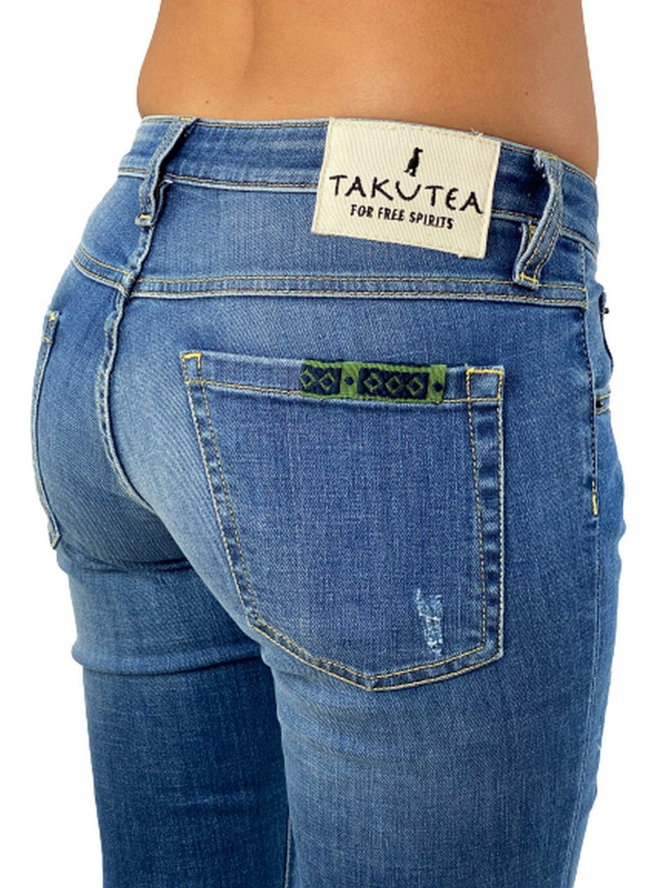 Takutea Jeans PAKARU PIK - SanShopLuxury - -50%, 2018, 39, 40, 41, 42, 44, Abbigliamento, Blu, Donna, Jeans, Outlet, Primavera/Estate, SS18, Takutea