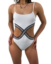 Dsquared2 Costume D6BG32530 - SanShopLuxury - -50%, 2020, 40, 42, Abbigliamento, Beachwear, Bianco, Costume, Donna, Dsquared2, Intero, Outlet, Primavera/Estate, Rosa, SS20