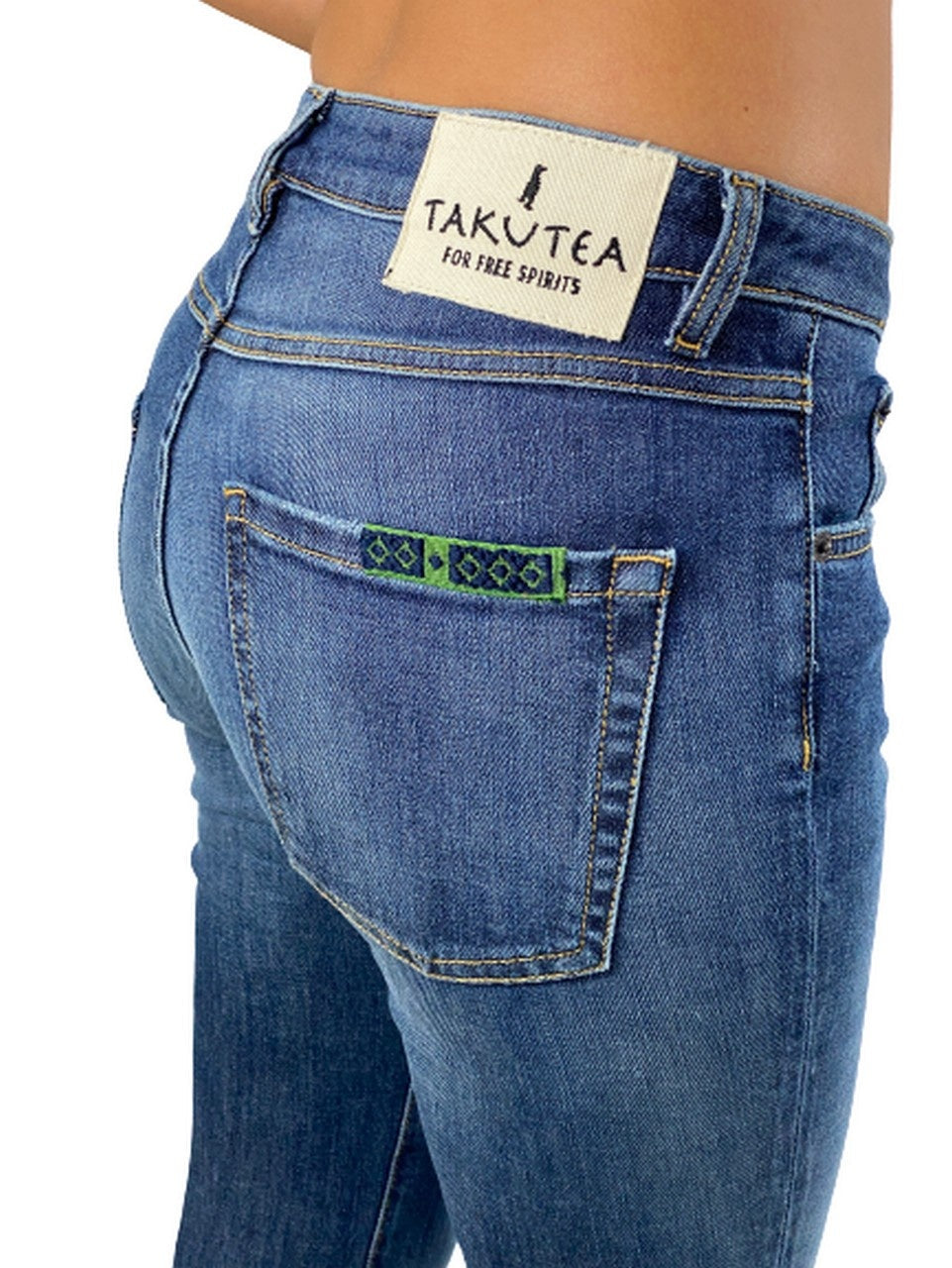 Takutea Jeans TENIM GONE - SanShopLuxury - -50%, 2018, 40, 41, 42, 44, Abbigliamento, Blu, Donna, Jeans, Outlet, Primavera/Estate, SS18, Takutea